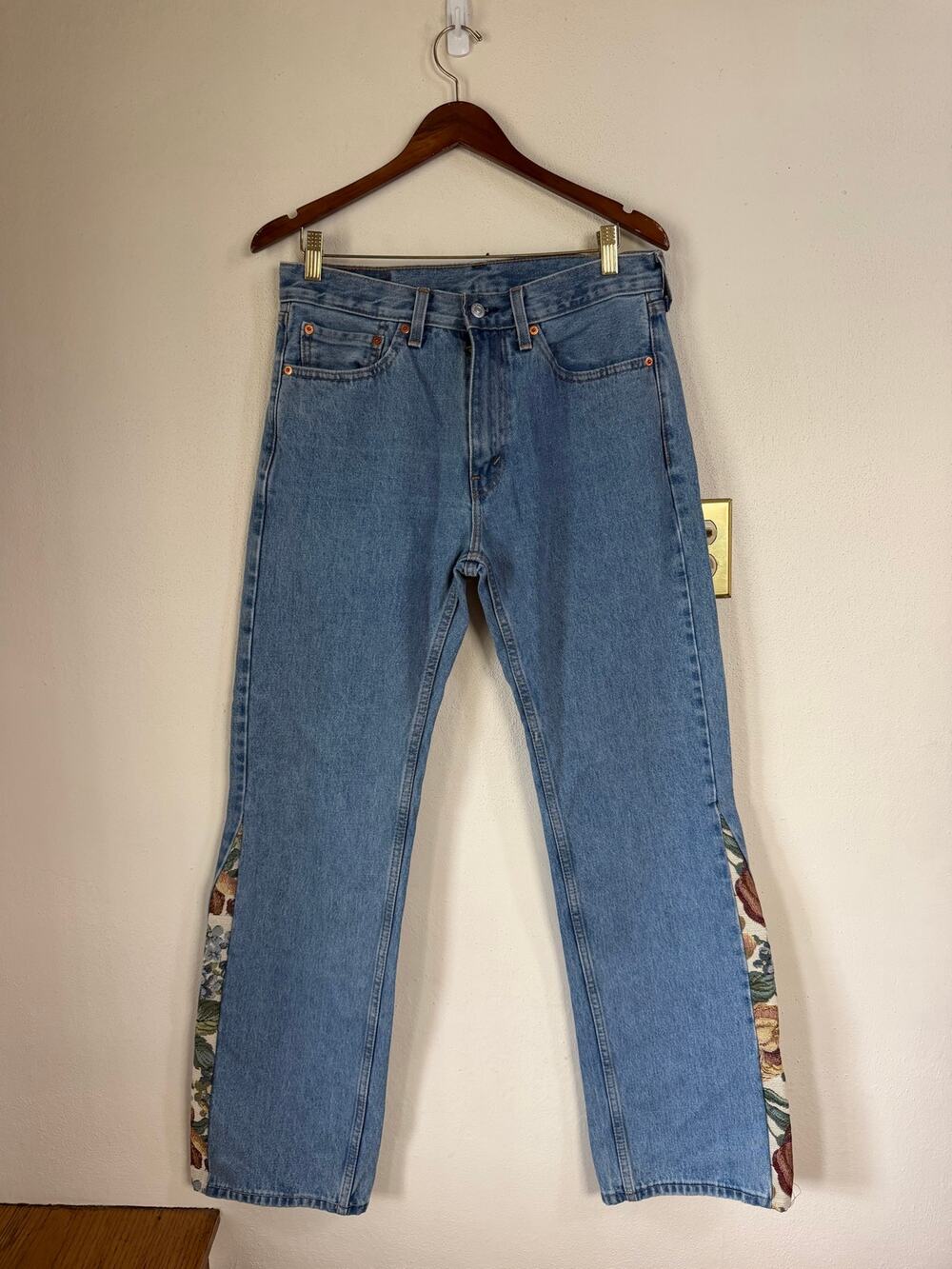 Levi’s 505 Flared Tapestry Denim Jeans, 32 x 34